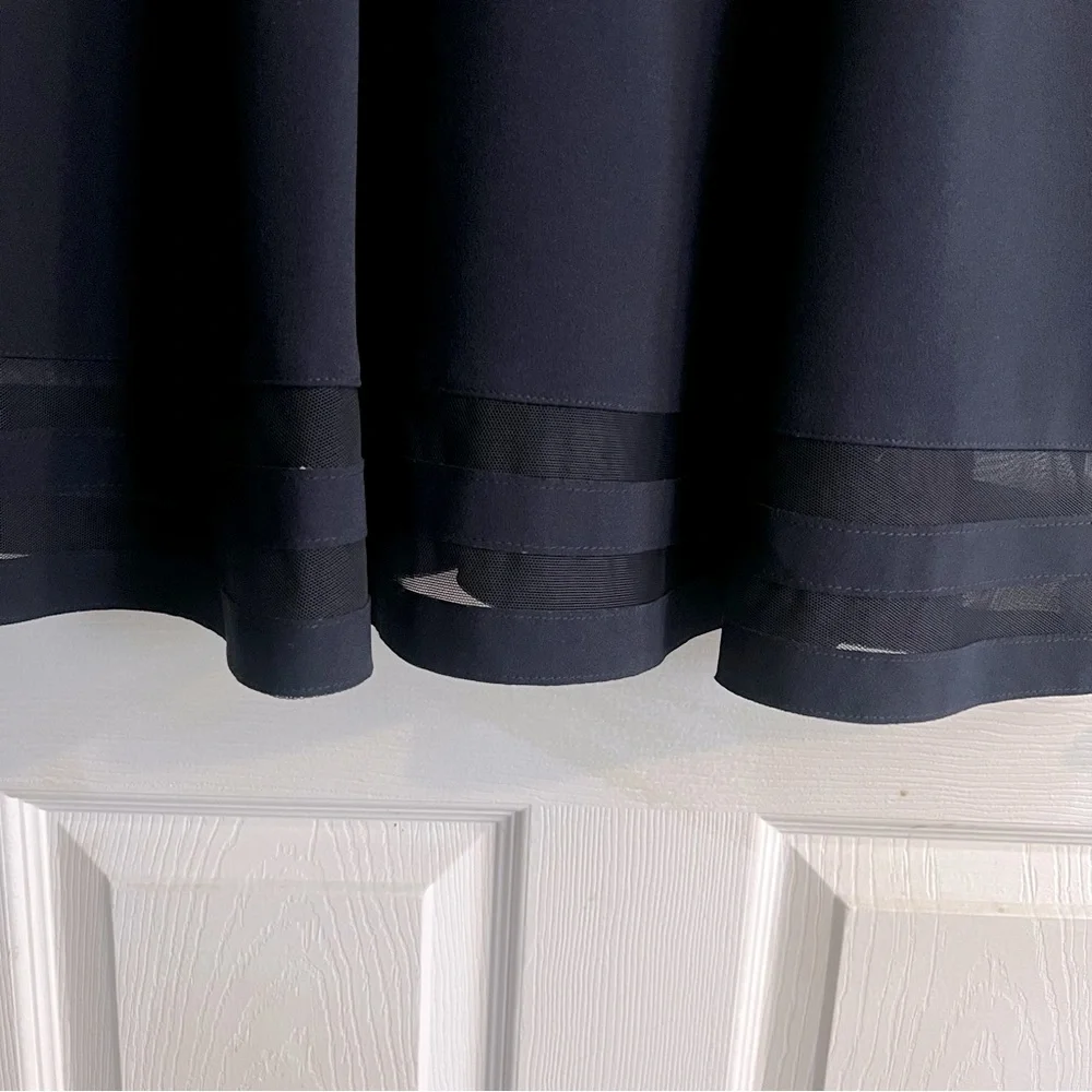 Calvin Klein navy blue dress w/ sleeves, size 8 - Picture 2 of 8